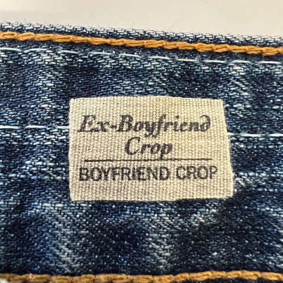 AG Adriano Goldschmied Ex Boyfriend Crop Jeans 17 Year Damaged size 26 - Picture 11 of 14